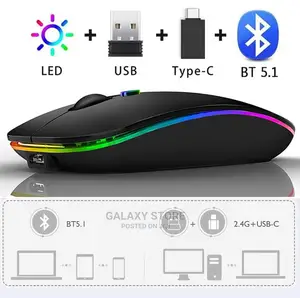Bluetooth Rechargeable Led Mouse for iPad Macbook Computer