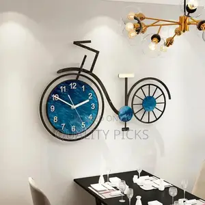 Modern 3D Acrylic Silent Bike Wall Clock