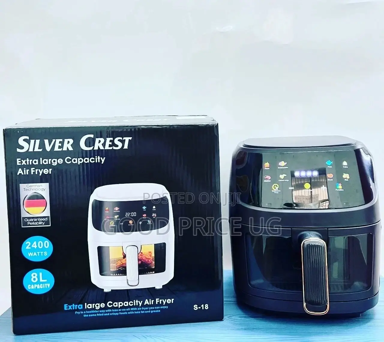 8 Litres Silvercrest Digital Air Fryer.