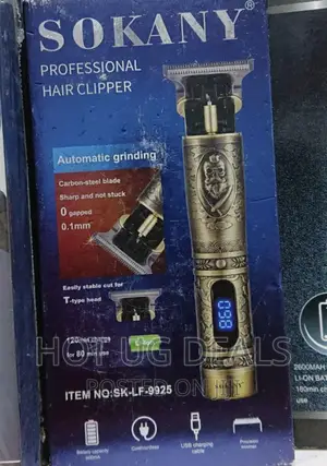 Rechargeable Professional Hair Clipper With Battery Level