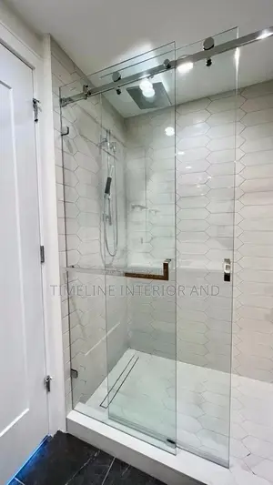 Executive Bathroom, Glass Cabinets