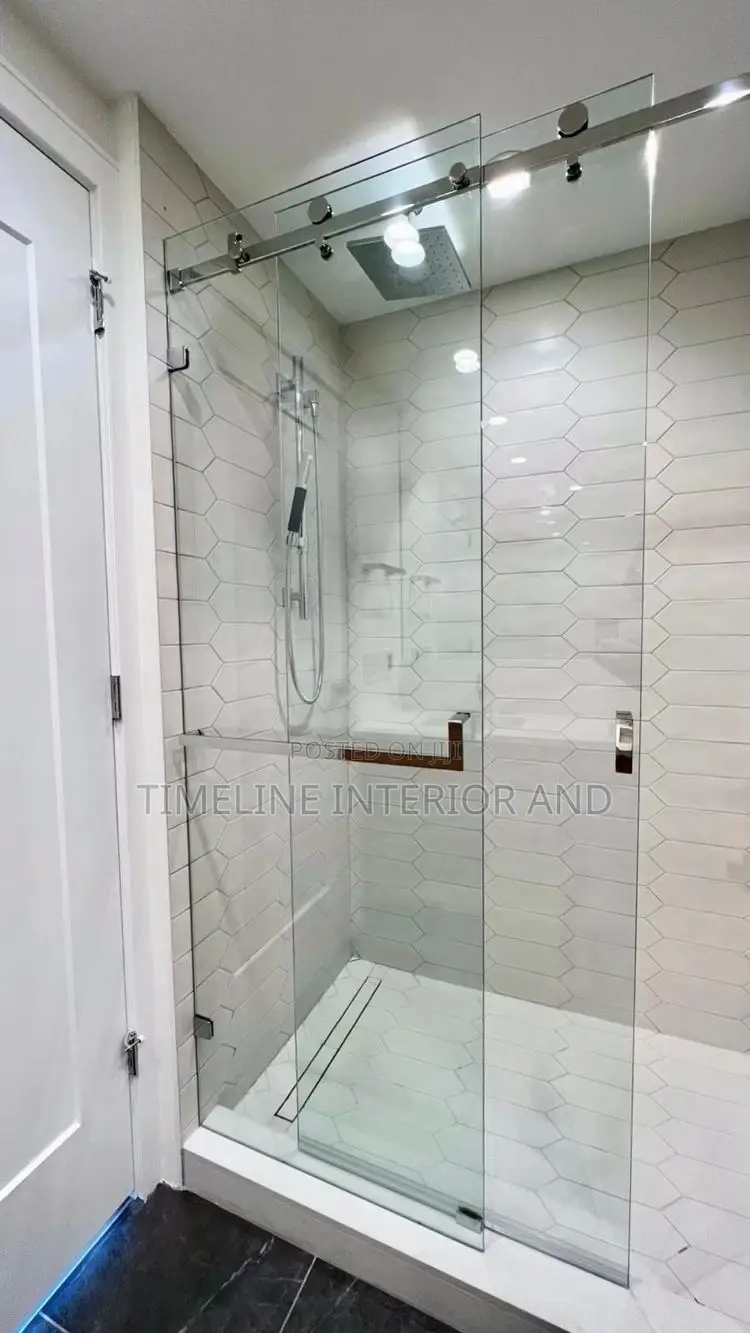 Executive Bathroom, Glass Cabinets