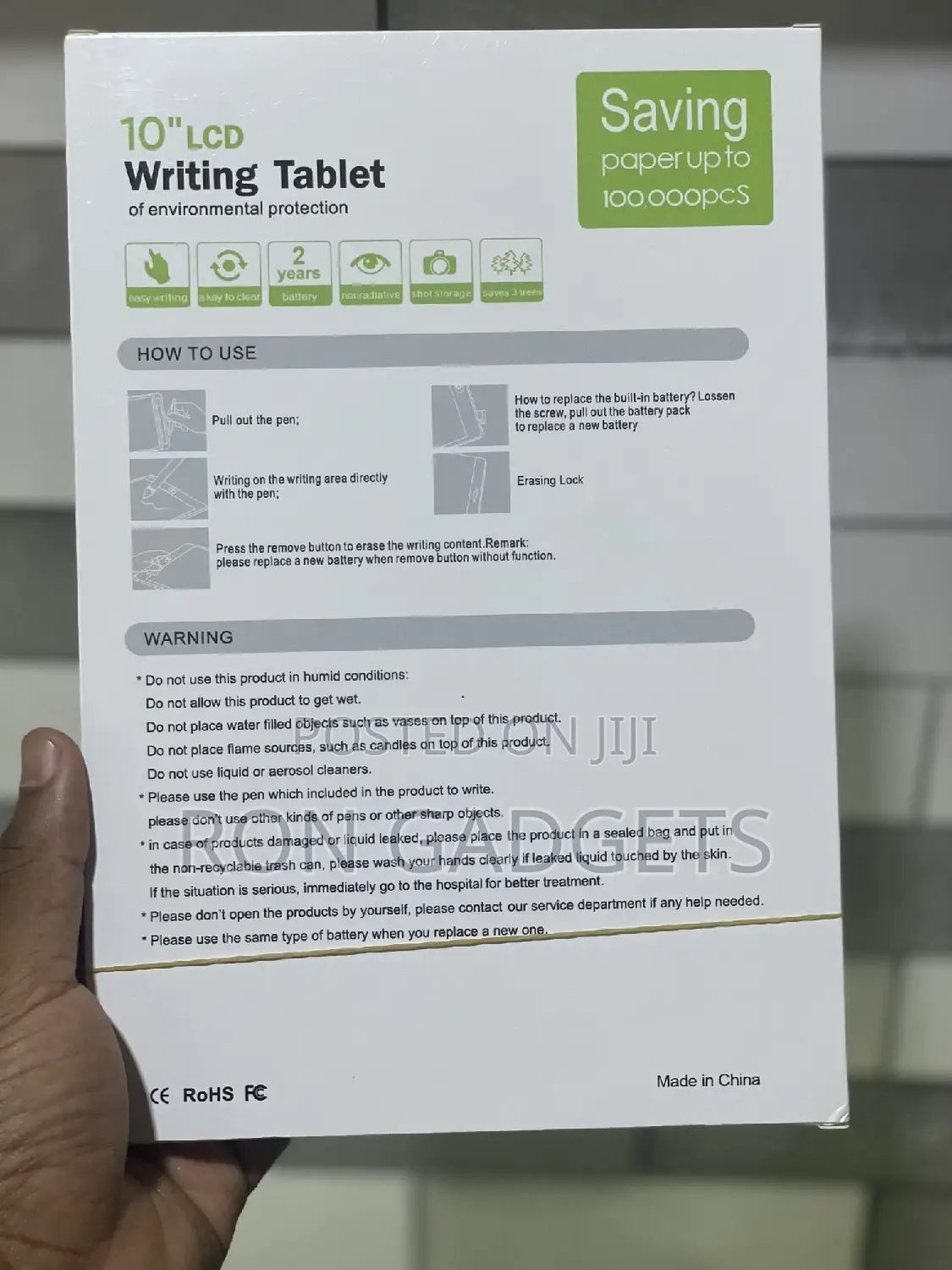 10" Kids Writing Tablet