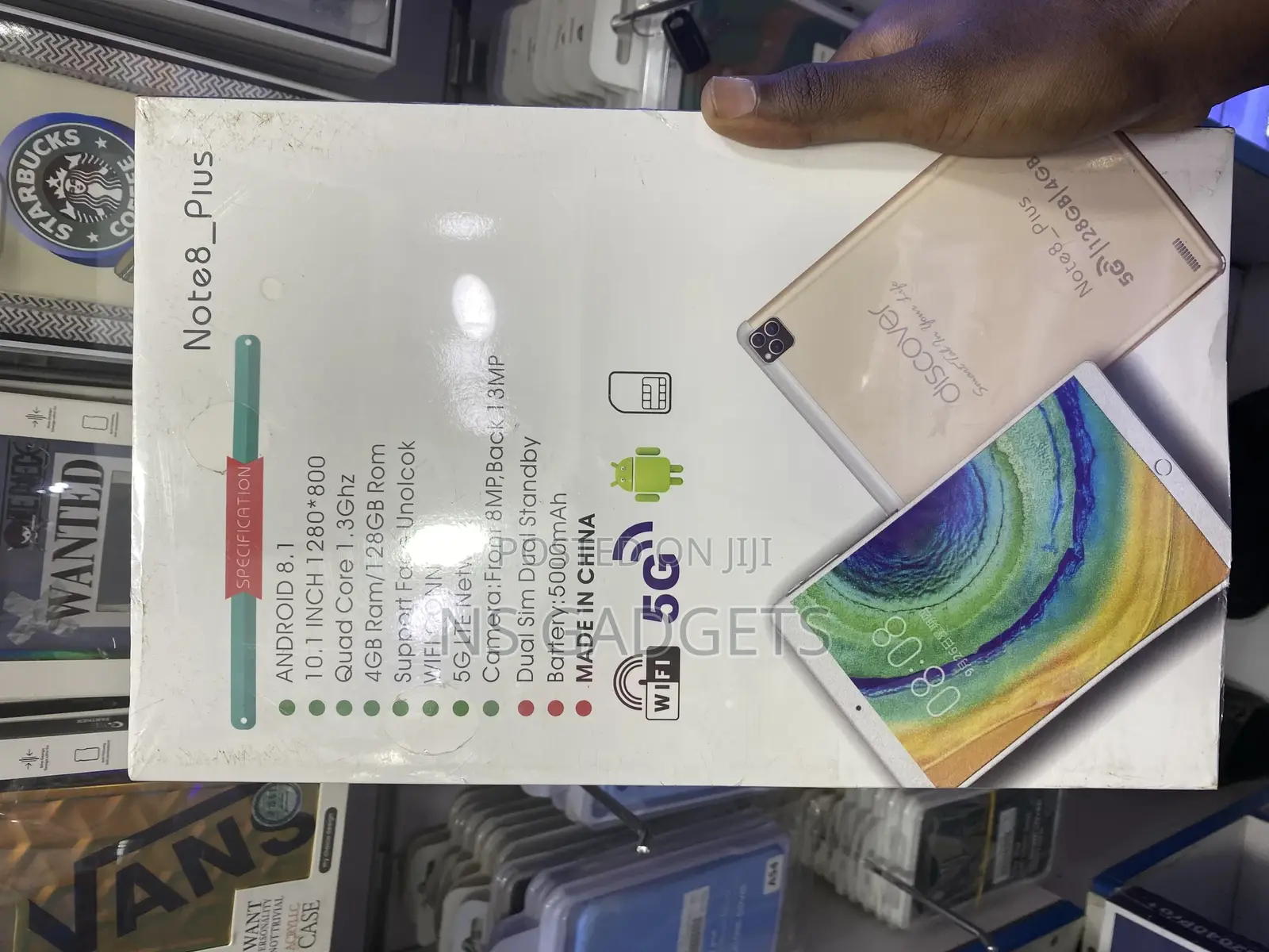 New Discover Note 8 Plus 128 GB Black