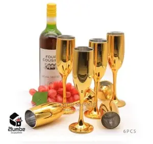 6pcs Golden Glasses