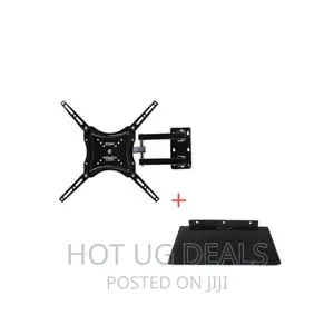 Home Design Pack of TV Wall Mount+Decoder or DVD Mount-Black