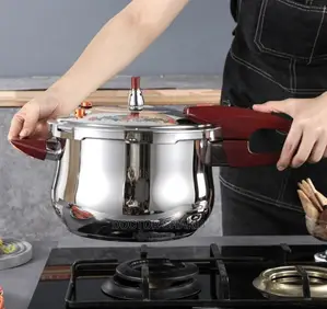 Stainless Steel Pressure Cooker With Seamer 5lrs