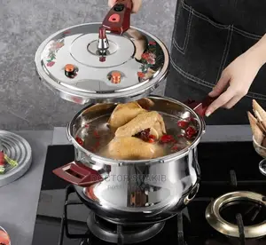 Stainless Steel Pressure Cooker With Seamer 5lrs