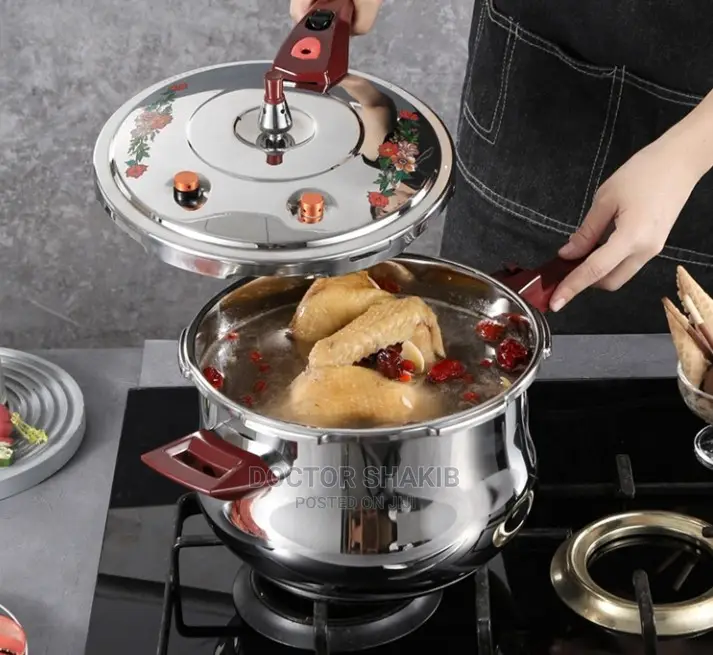 Stainless Steel Pressure Cooker With Seamer 5lrs