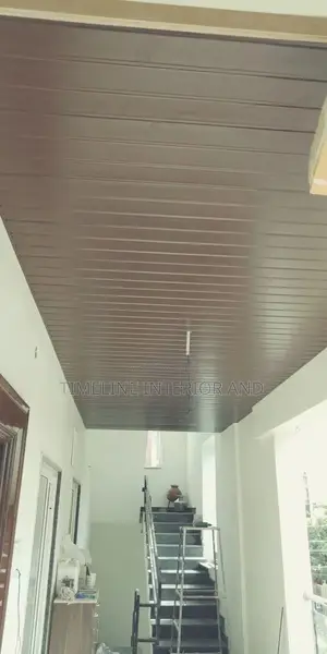 White PVC and Gypsum Ceiling