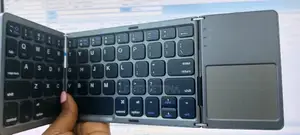 Bluetooth Rechargeable Foldable Keyboard With Touch Pad