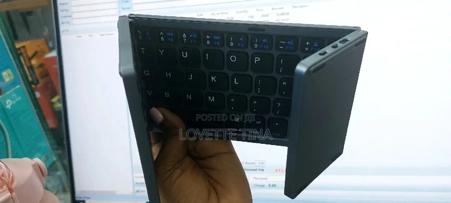 Bluetooth Rechargeable Foldable Keyboard With Touch Pad