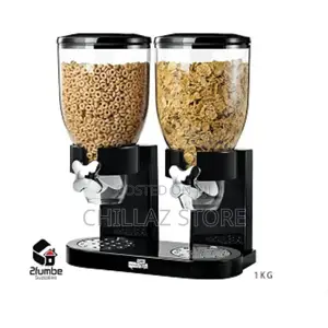 Double Cereal Dispenser.