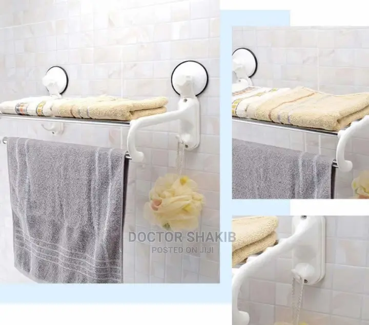 Towel Holder With Magic Suction Cup