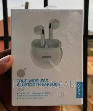 Lenovo True Wireless Bluetooth Earbuds, White, HT38