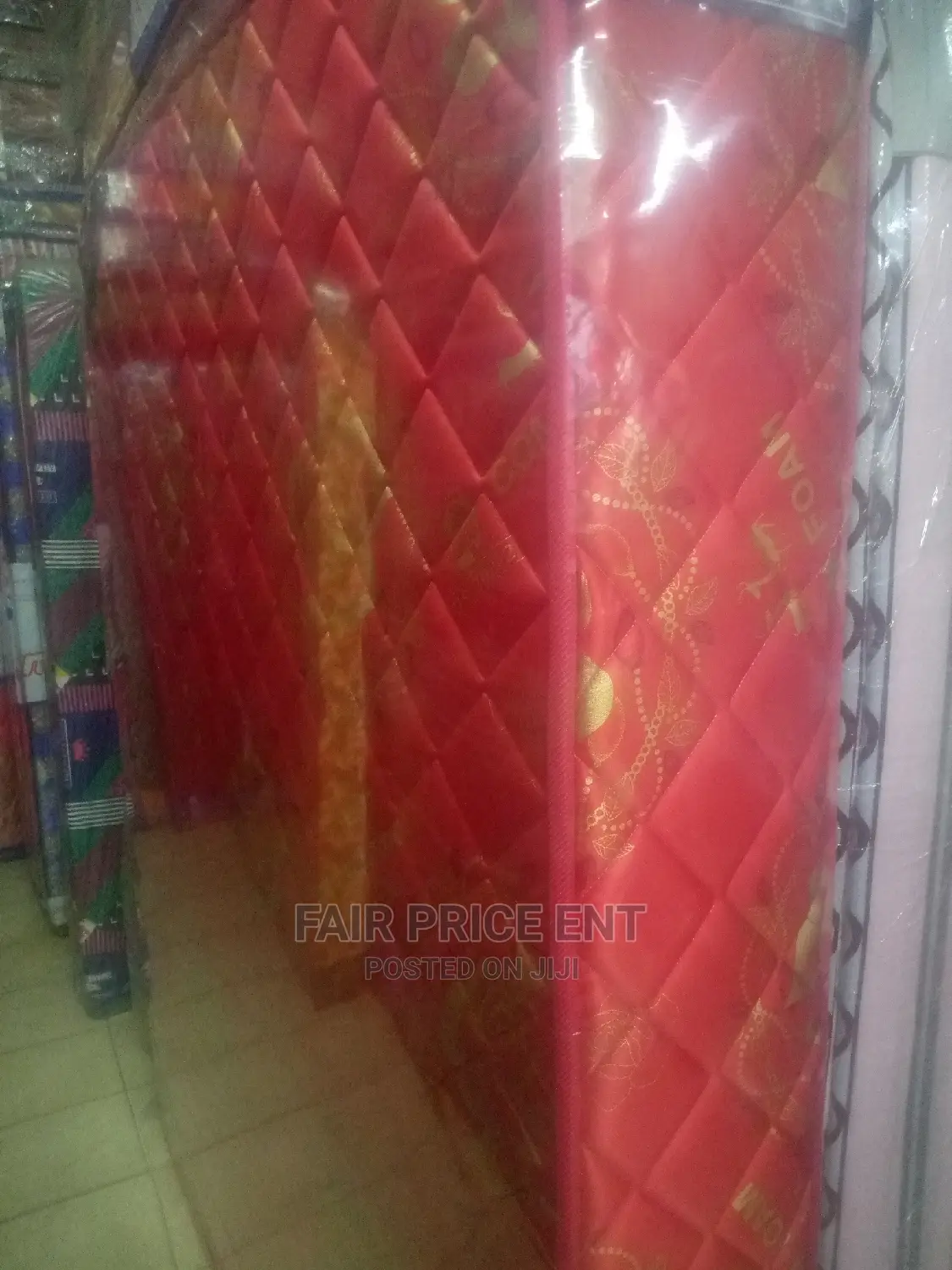 Mattress 6x6x12inches. ( Red)