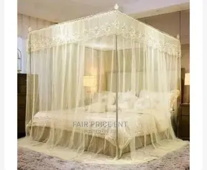 4 Stands Mosquito Nets.5x6.( Cream)