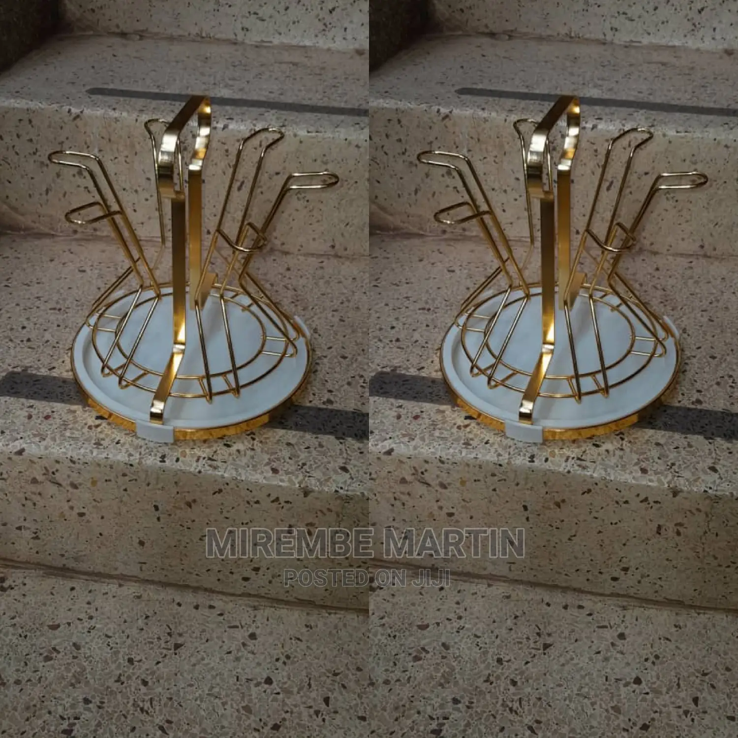 Gold Glass Holder