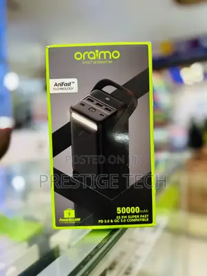 Oraimo Powerbank 50,000mah With Fast Charging and Flashlight