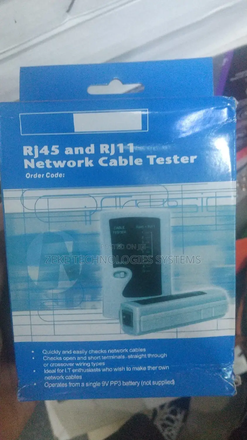 Rj45 and Rj11 Cable Tester