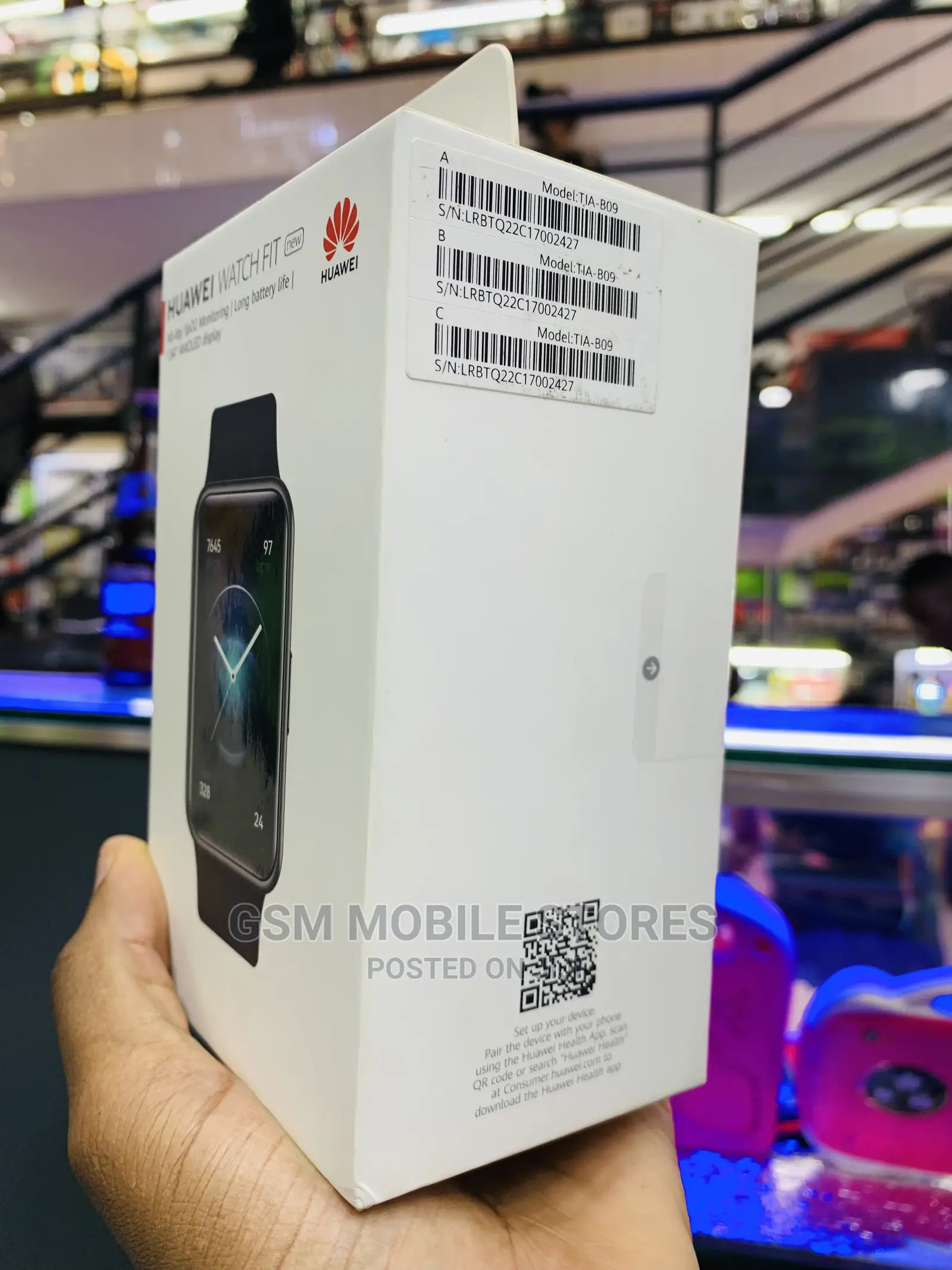 HUAWEI Watch FIT Bluetooth Smartwatch, 1.64" AMOLED Display