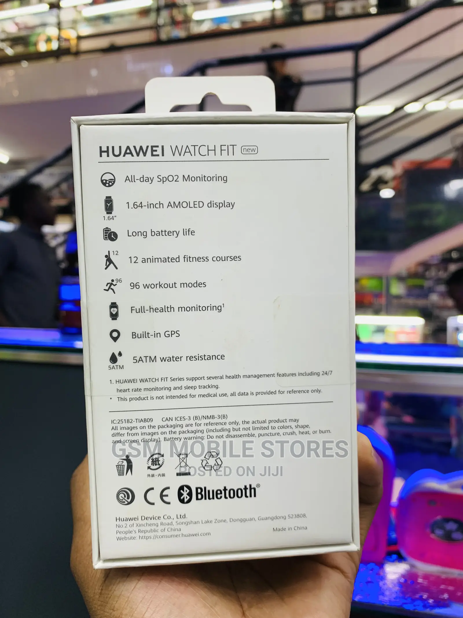 HUAWEI Watch FIT Bluetooth Smartwatch, 1.64" AMOLED Display