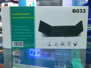 Foldable Bluetooth Keyboard With a Touch Pad B033