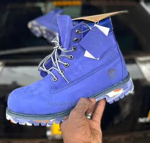 Coloured Timberland Boots. Black, Blue