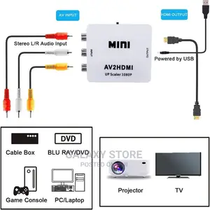 Banana to Hdmi Converter Rca to Hdmi Audio Video Converter