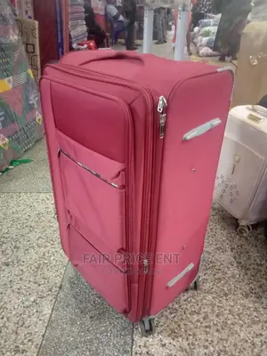 Original Cloth Suitcase. Large.( Red)
