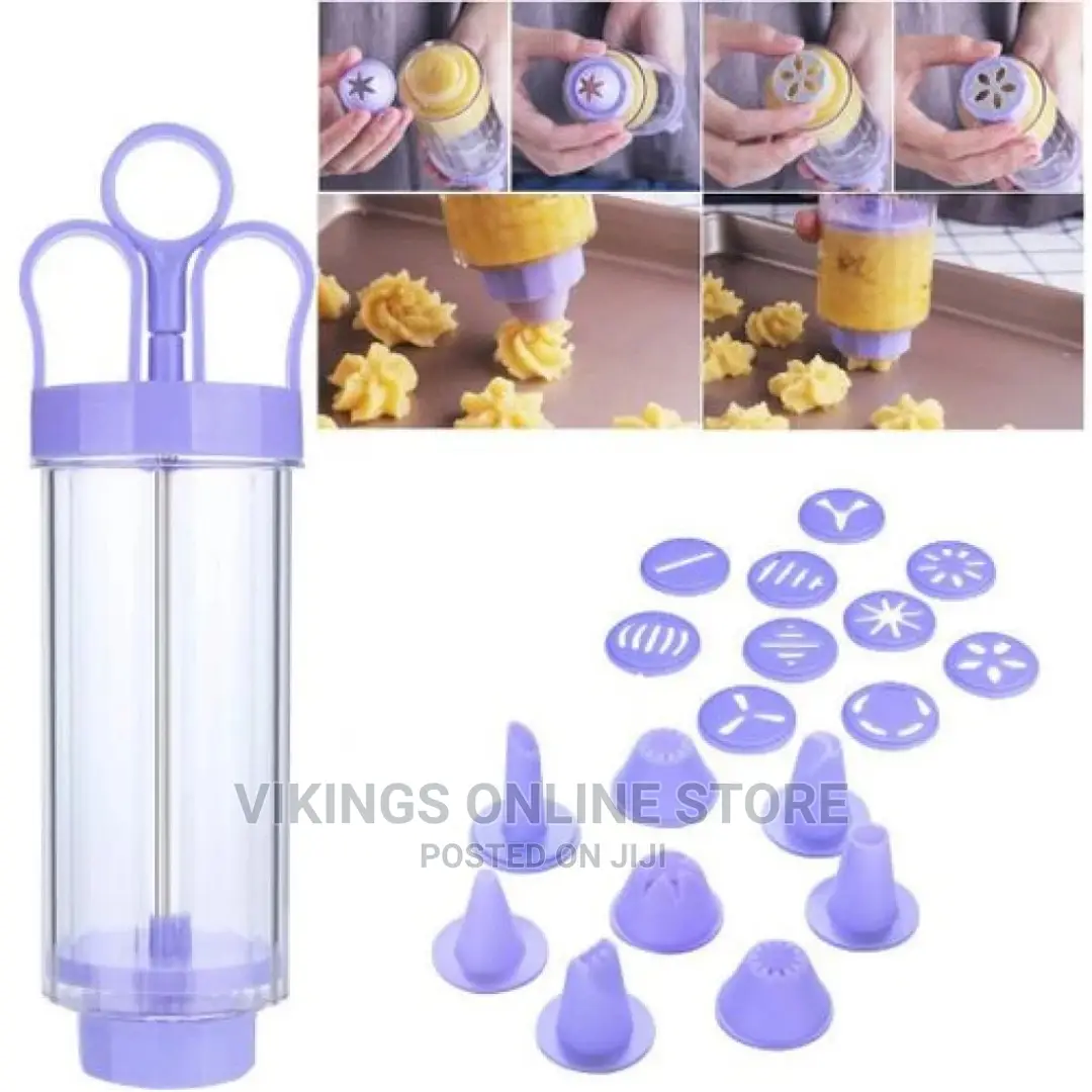 Cookie Press Maker Gun Kit Biscuit Maker Cake Decorating Set