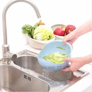 1pc Fruits Vegetable Washing Bowl Strainer Rice Colander