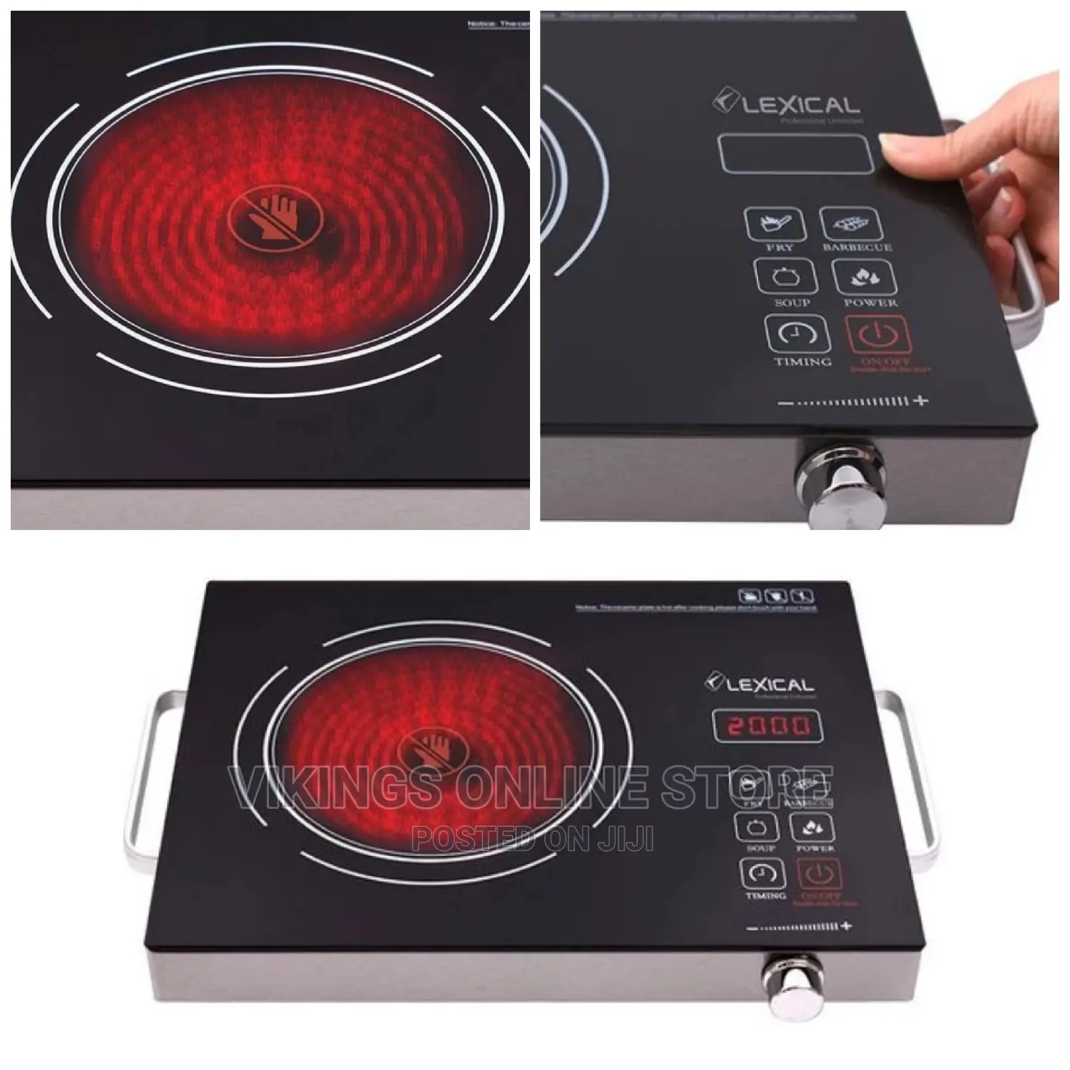Electric Infrared Cooker Hot Plate Portable Single Burner,