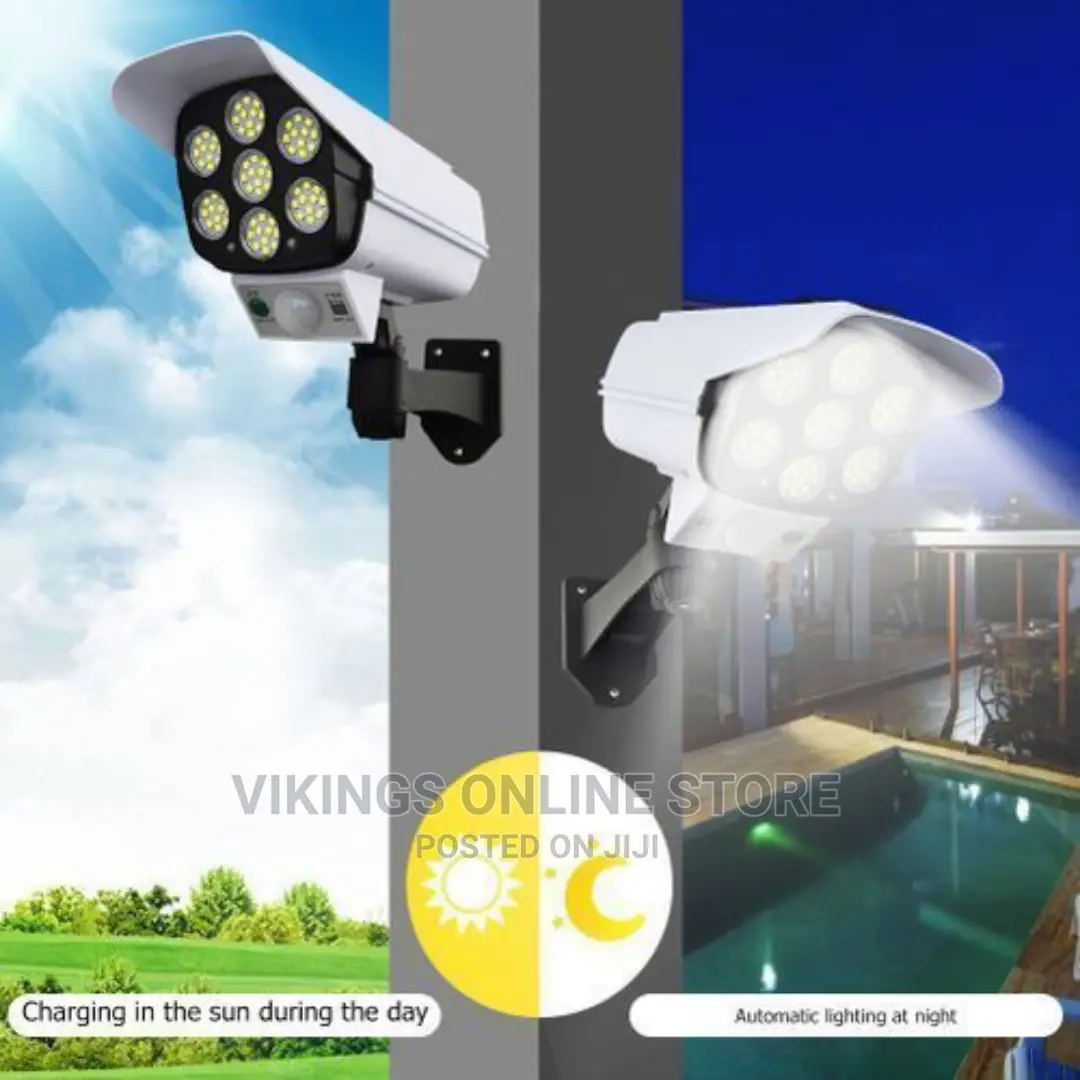 77 LED Solar Light Motion Sensor Security Dummy Camera