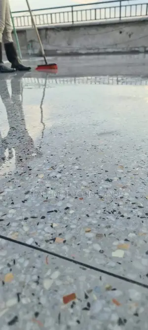 Greyish Terrazzo Flooring.