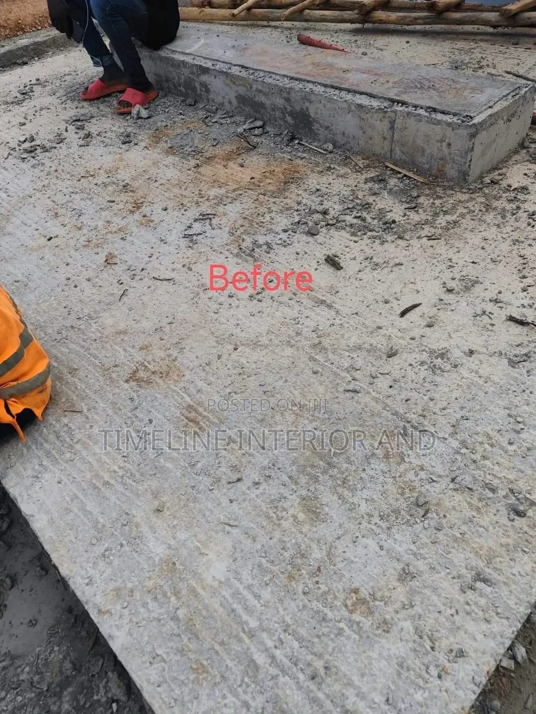 Terrazzo Flooring Before and After.