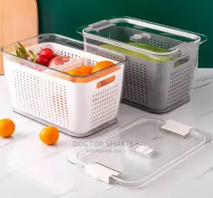 2 in 1 Fridge Drain Basket and Storage Containers
