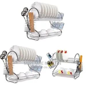 2 Layer Stainless Steel Dish Rack