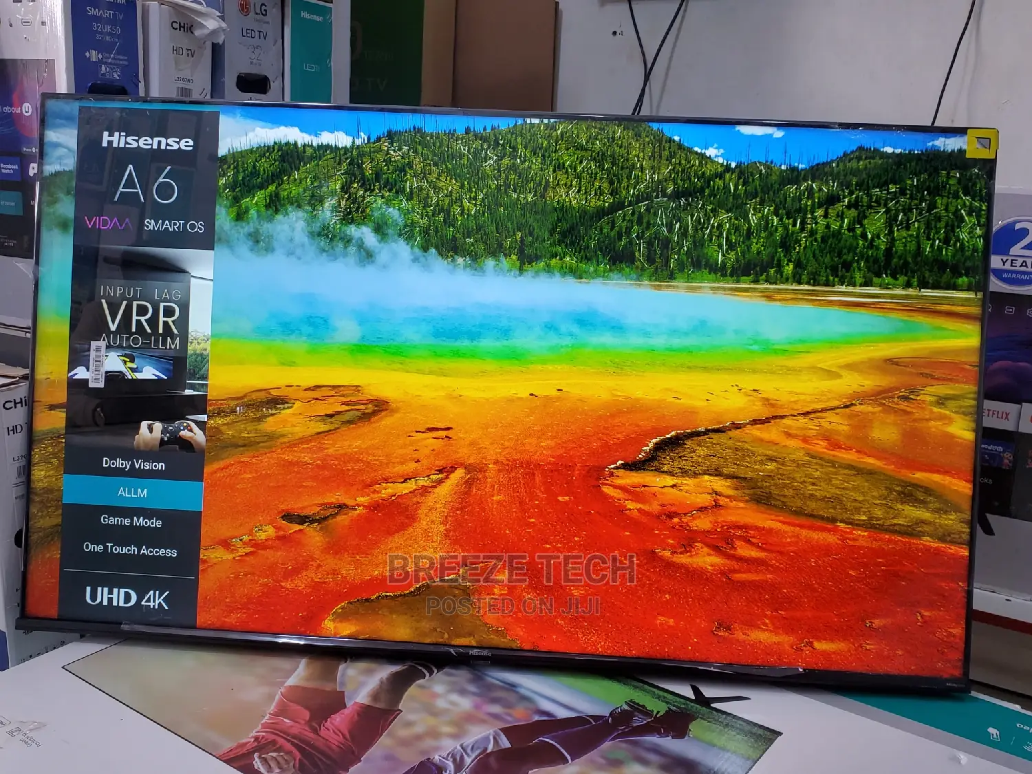 It's 55 Hisense Smart Vidaa