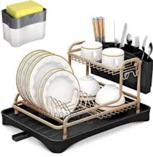 Stainless Aluminium Dish Drying Rack Kitchen Organizer