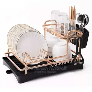 Stainless Aluminium Dish Drying Rack Kitchen Organizer