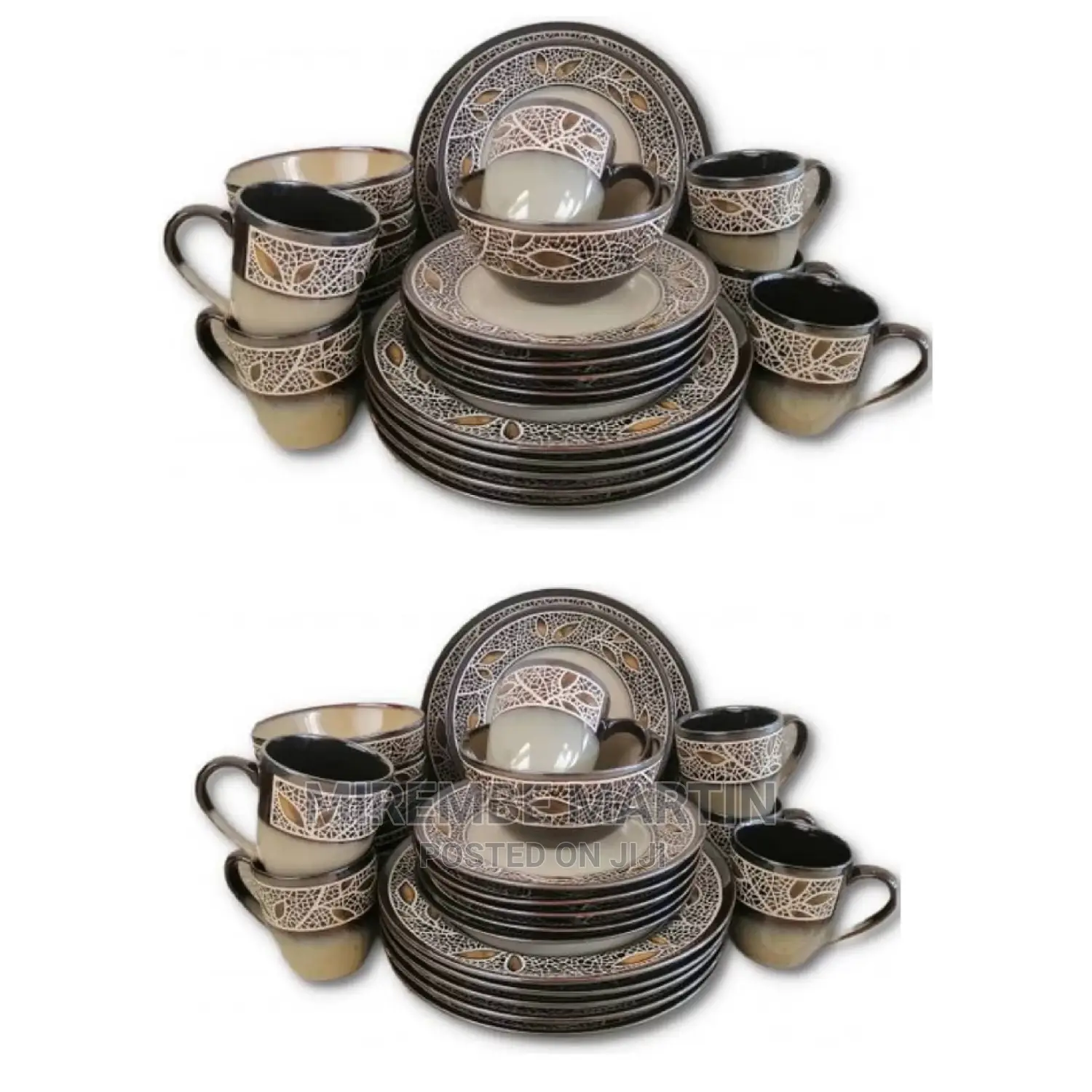 Leaf Designed Dinnerware Set