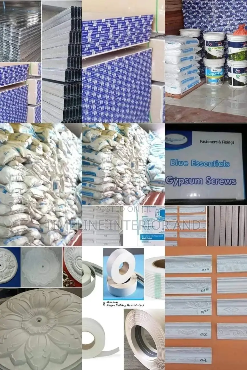 Gypsum Boards and Ceiling Accessories.