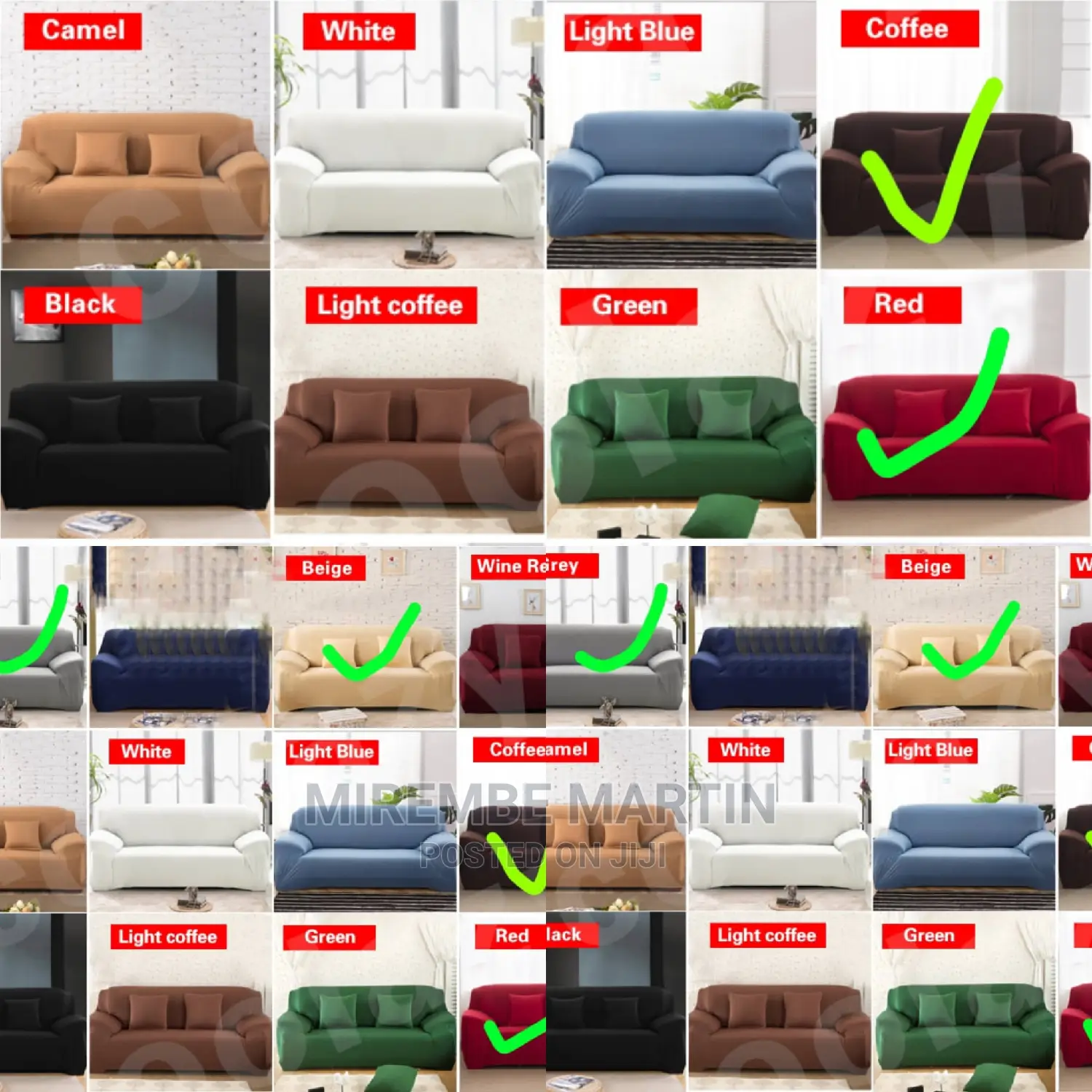 Elastic Sofa Cover Set