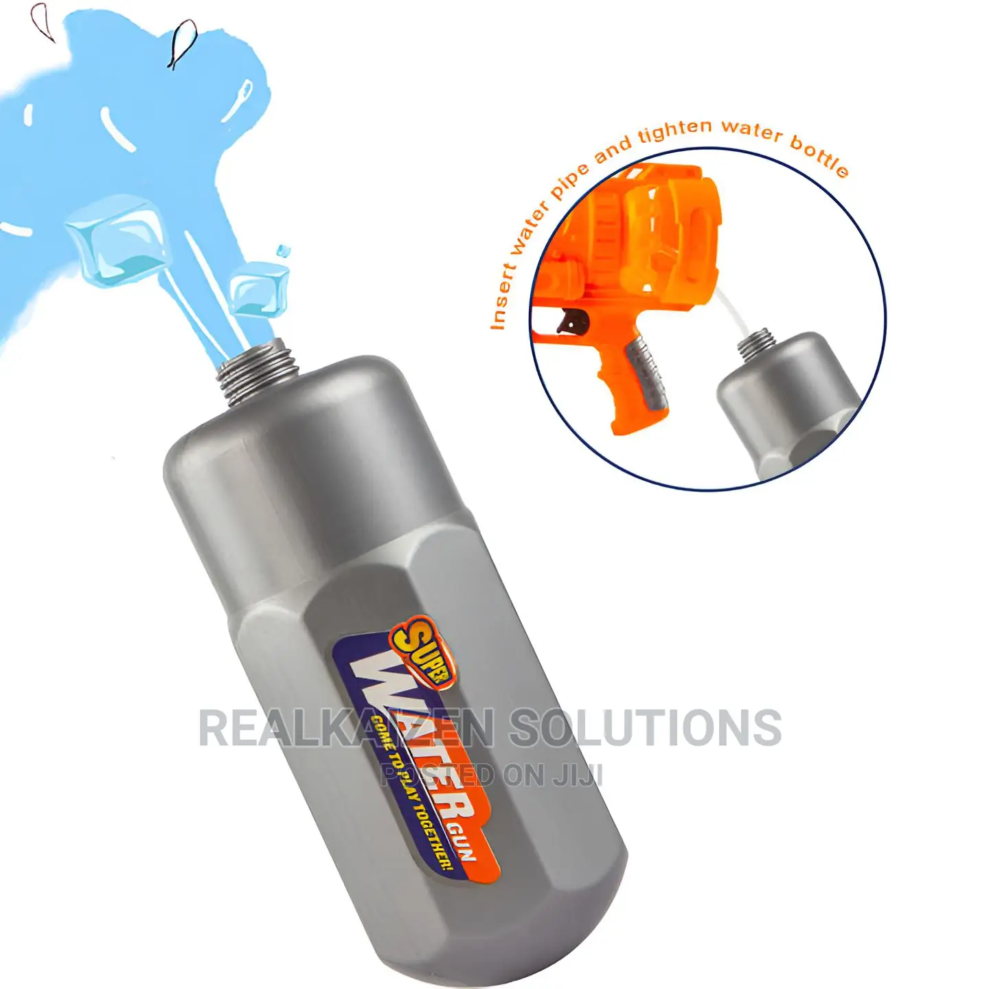 SUPERCOOL 1150ml Orange 8meter Distance Water Gun