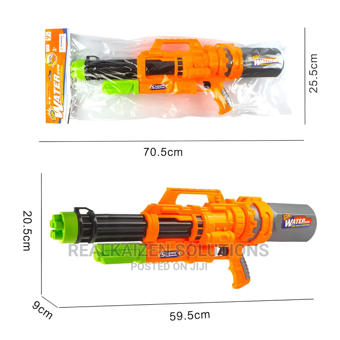 SUPERCOOL 1150ml Orange 8meter Distance Water Gun