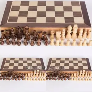 Foldable Wooden Chess Board Game