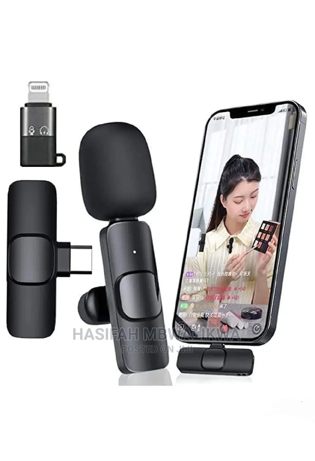 Single Wireless Microphone for iPhone and Android