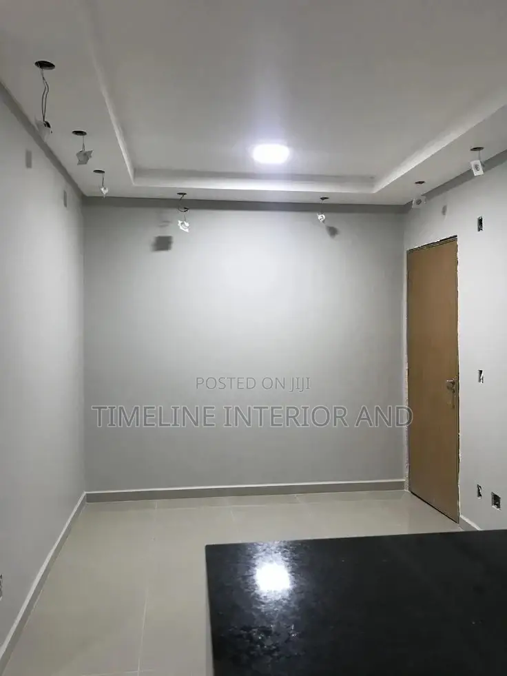 Gypsum Plain and Painted Ceiling