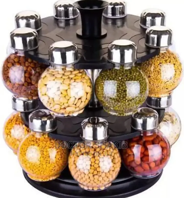 16 Jar Revolving Spice Rack